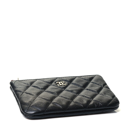 Chanel Caviar Quilted Small Cosmetic Case Black 3 of 4