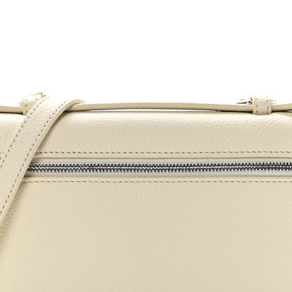 Loro Piana Grained Calfskin L19 Extra Pocket Pouch Whisper White 9 of 10
