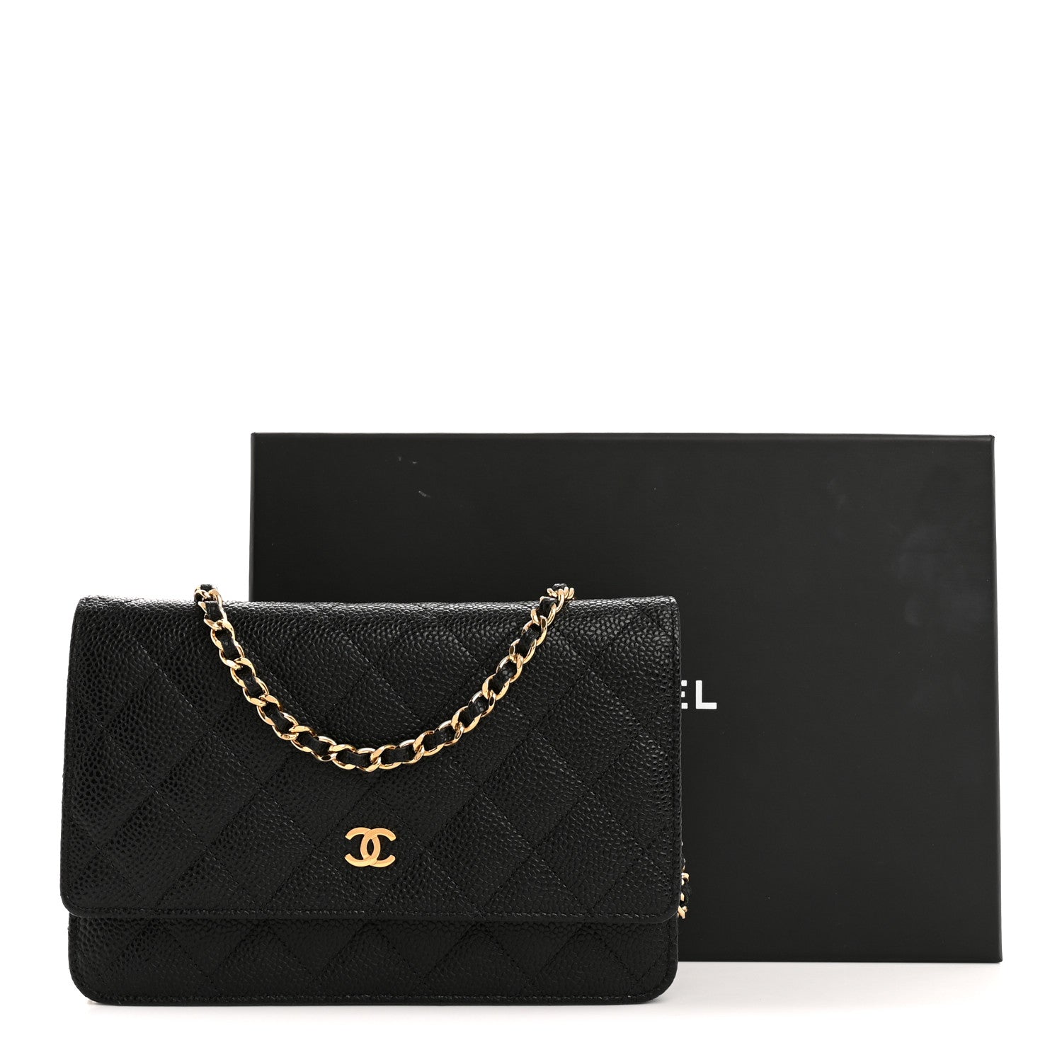 Chanel Caviar Quilted Wallet On Chain WOC Black 13 of 13