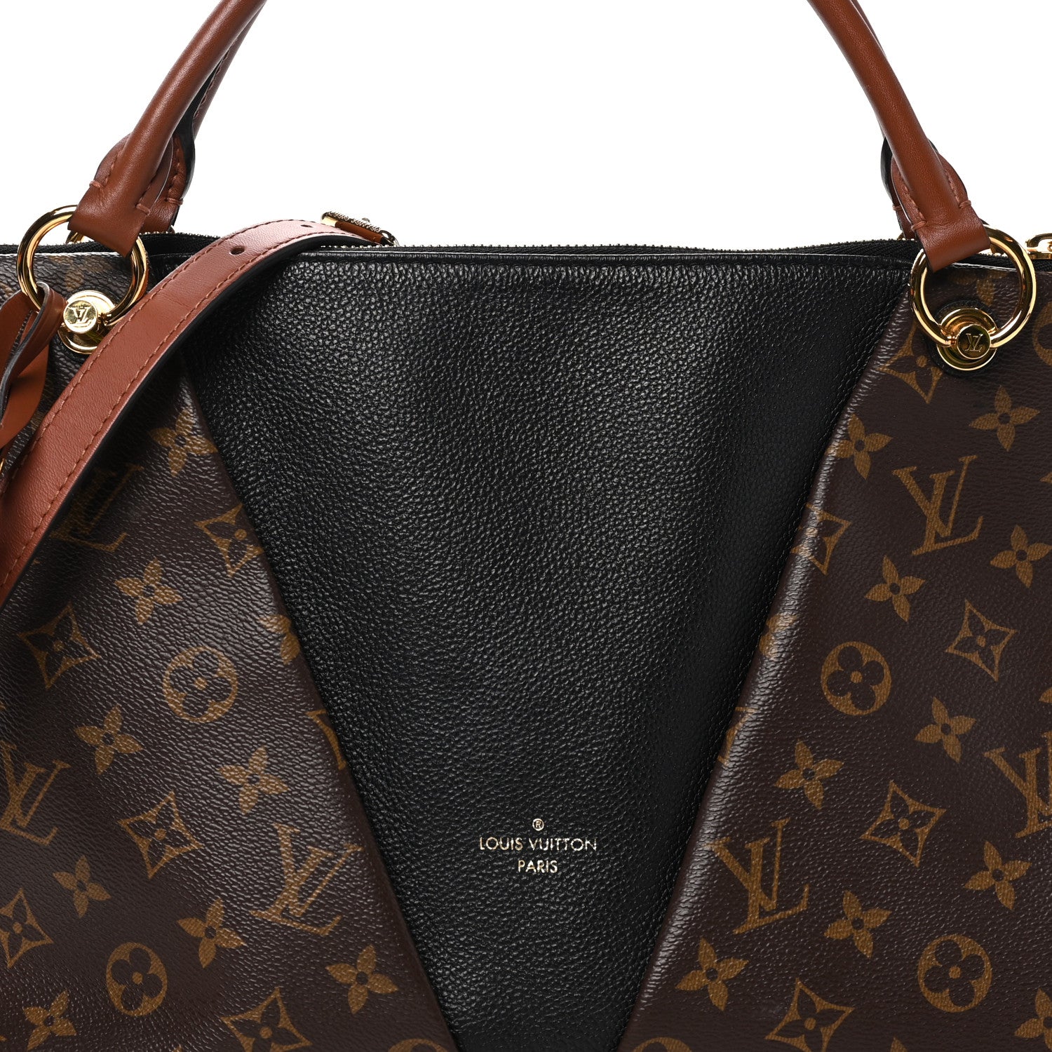 Louis Vuitton Monogram V Tote MM Black 7 of 9