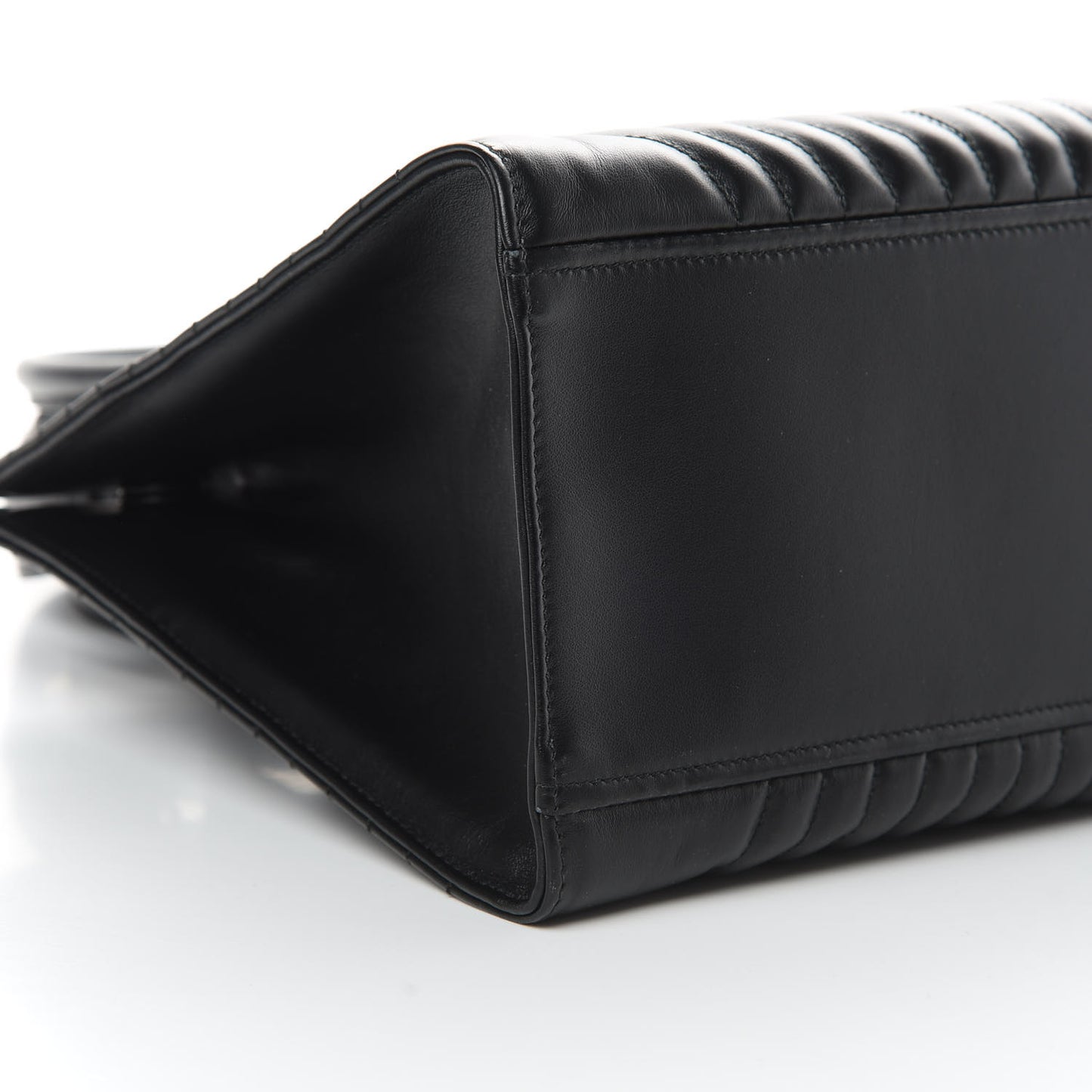 Soft Calfskin Impunture Diagramme Tote Black