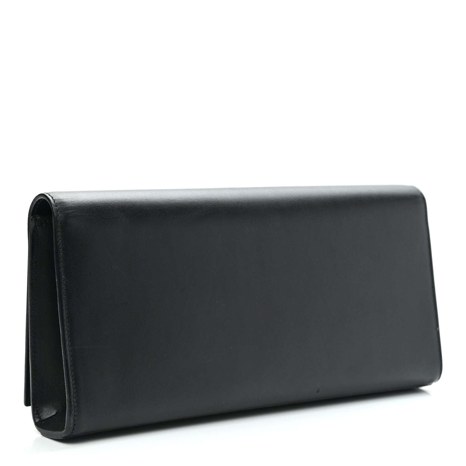 Saint Laurent Calfskin Classic Monogram Cassandre Clutch Black 3 of 10