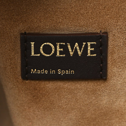 Loewe Mellow Nappa Donut Chain Large Flamenco Knot Clutch Dark Brownie 6 of 10