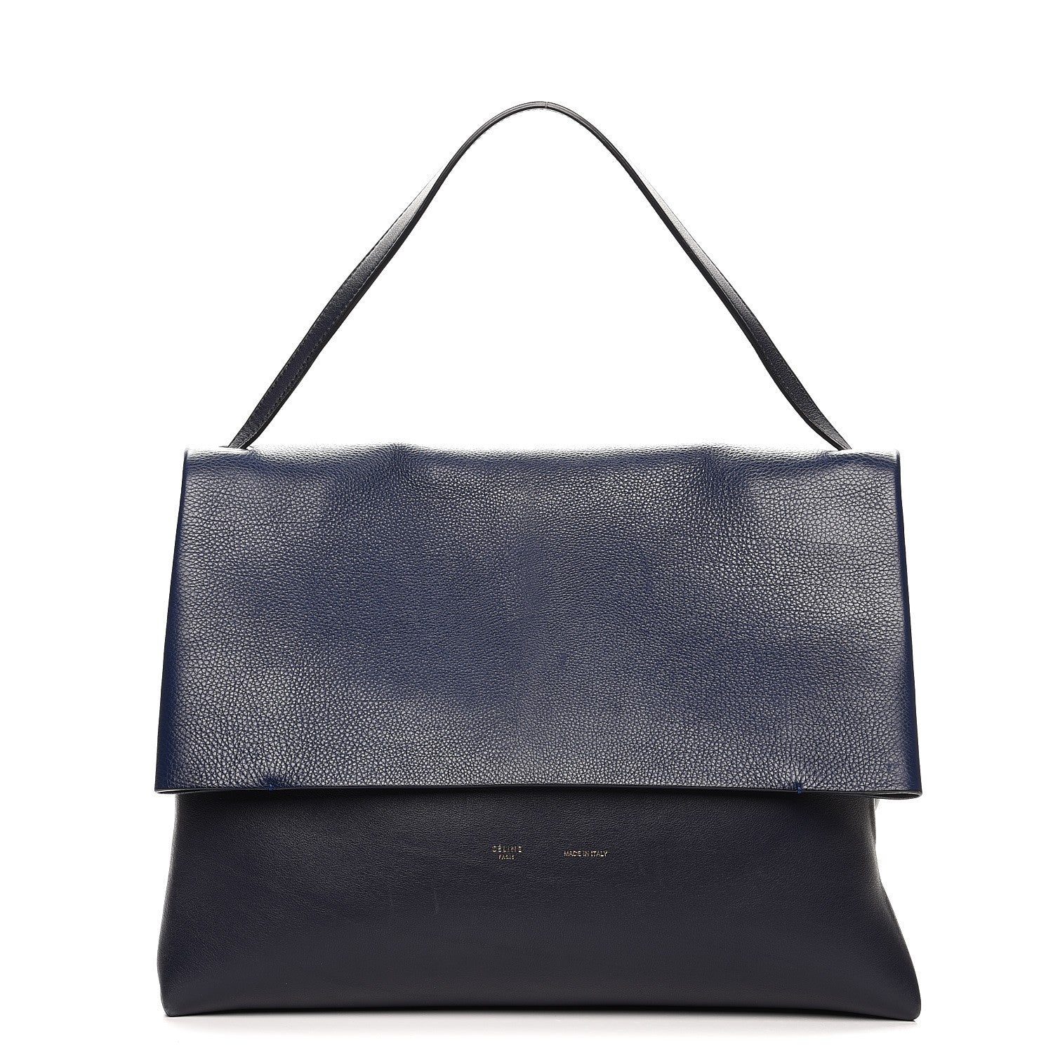 Celine Baby Calfskin All Soft Shoulder Bag Ink 1 of 17