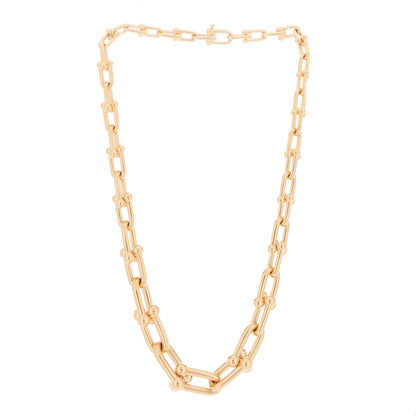 Tiffany 18K Rose Gold HardWear Graduated Link Necklace 2 of 5