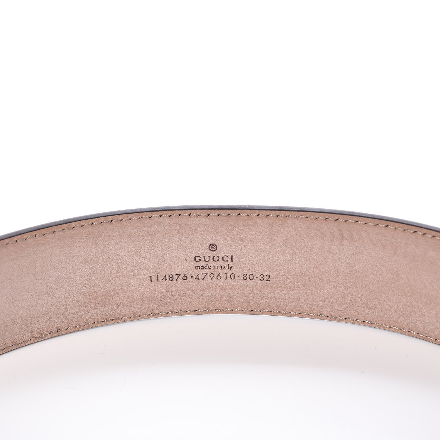 Gucci Monogram Interlocking G Belt 80 32 Dark Brown 6 of 8