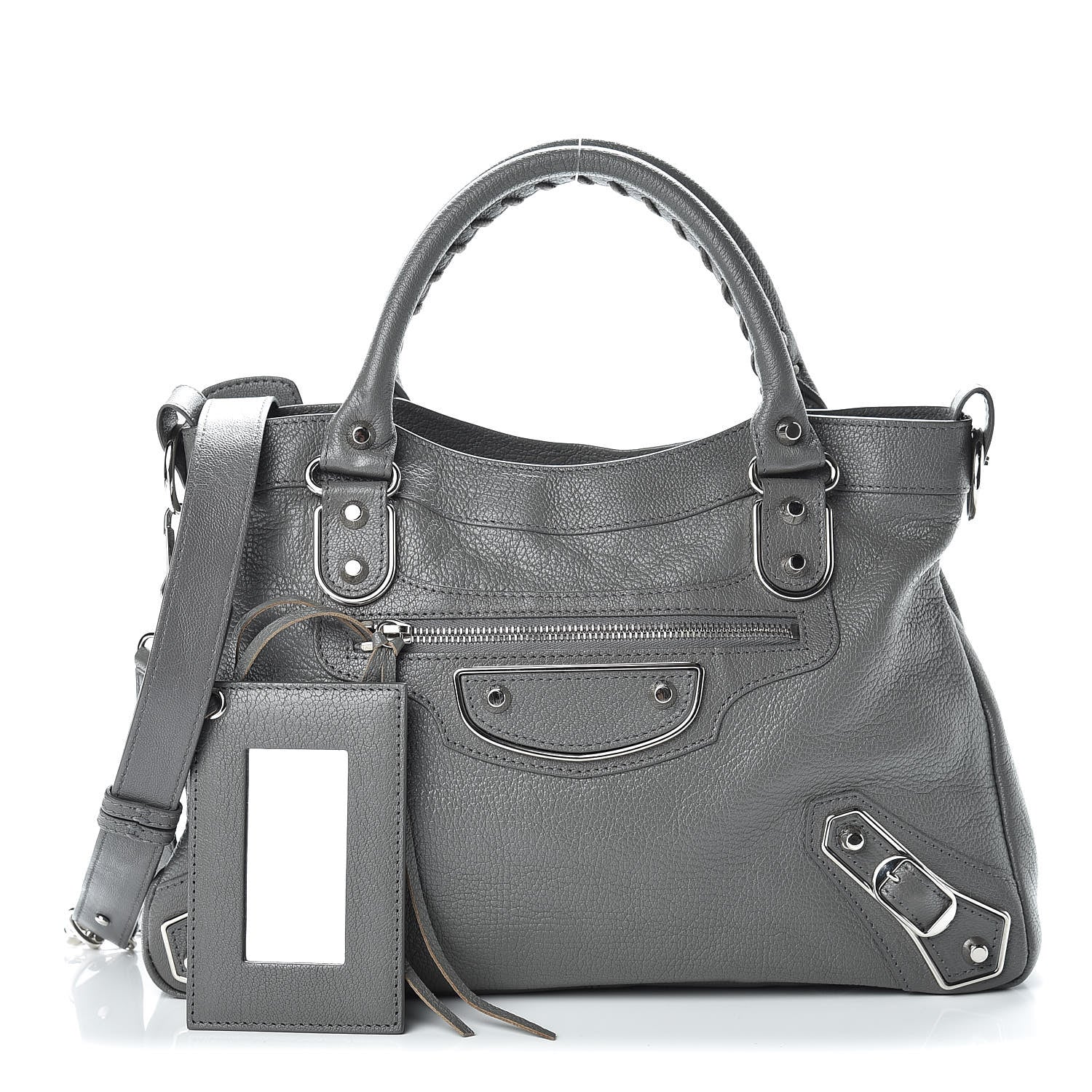 Balenciaga Chevre Silver Metallic Edge Hardware Town Gris Acier 1 of 17