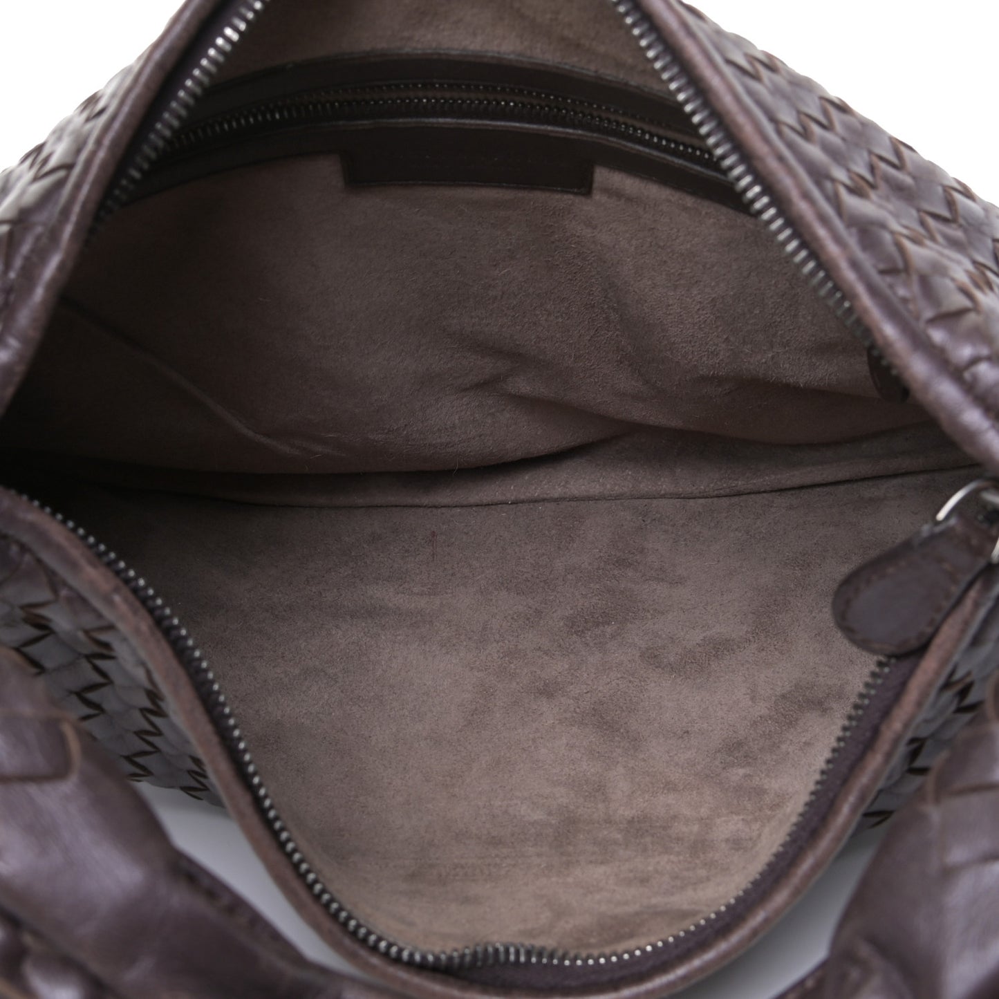 Nappa Intrecciato Medium Veneta Hobo Ebano