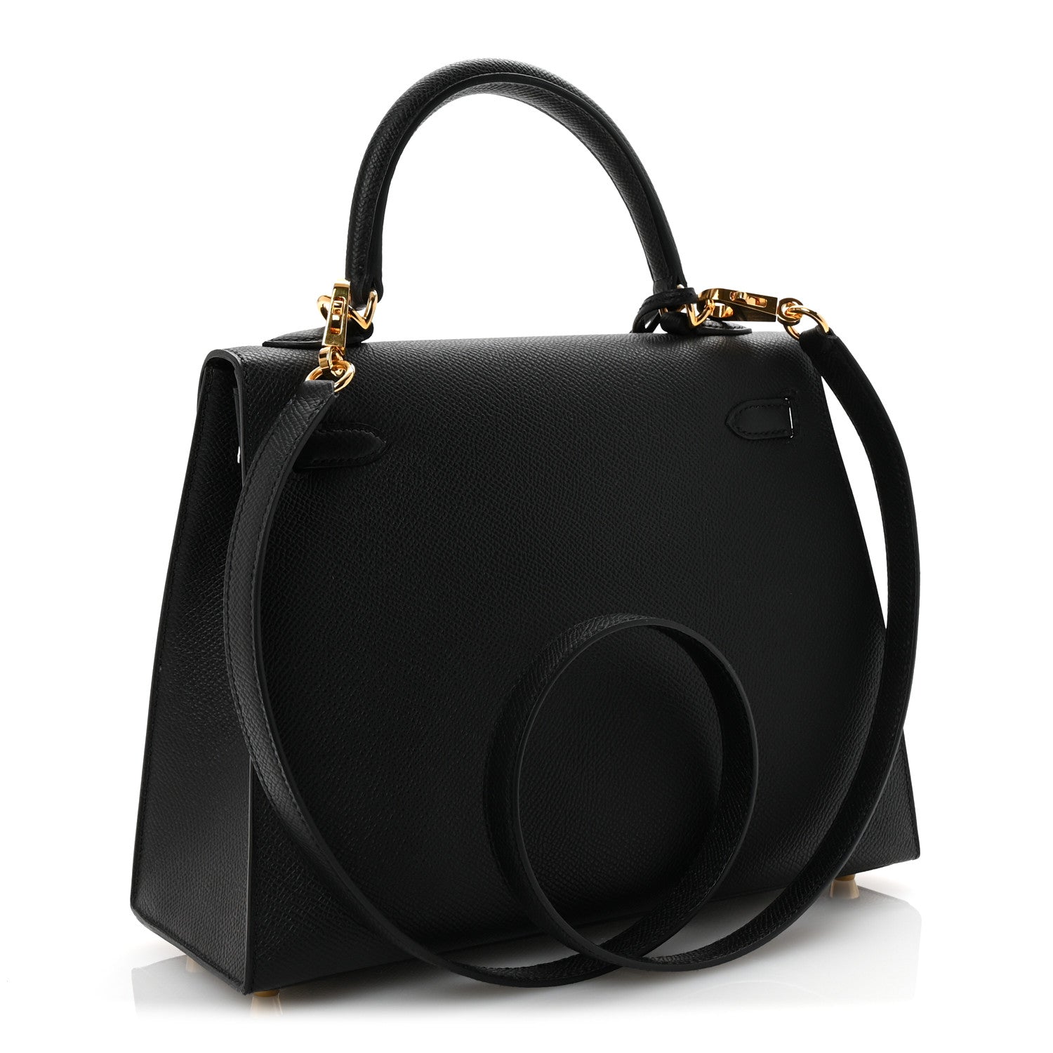 Hermes Epsom Kelly Sellier 25 Black 3 of 10