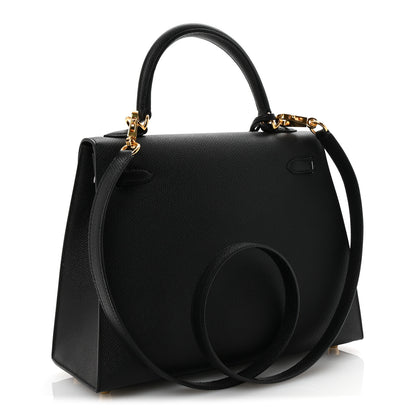 Hermes Epsom Kelly Sellier 25 Black 3 of 10