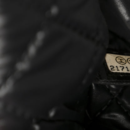 Chanel Lambskin Quilted Beauty CC Boy Clutch Black 7 of 12