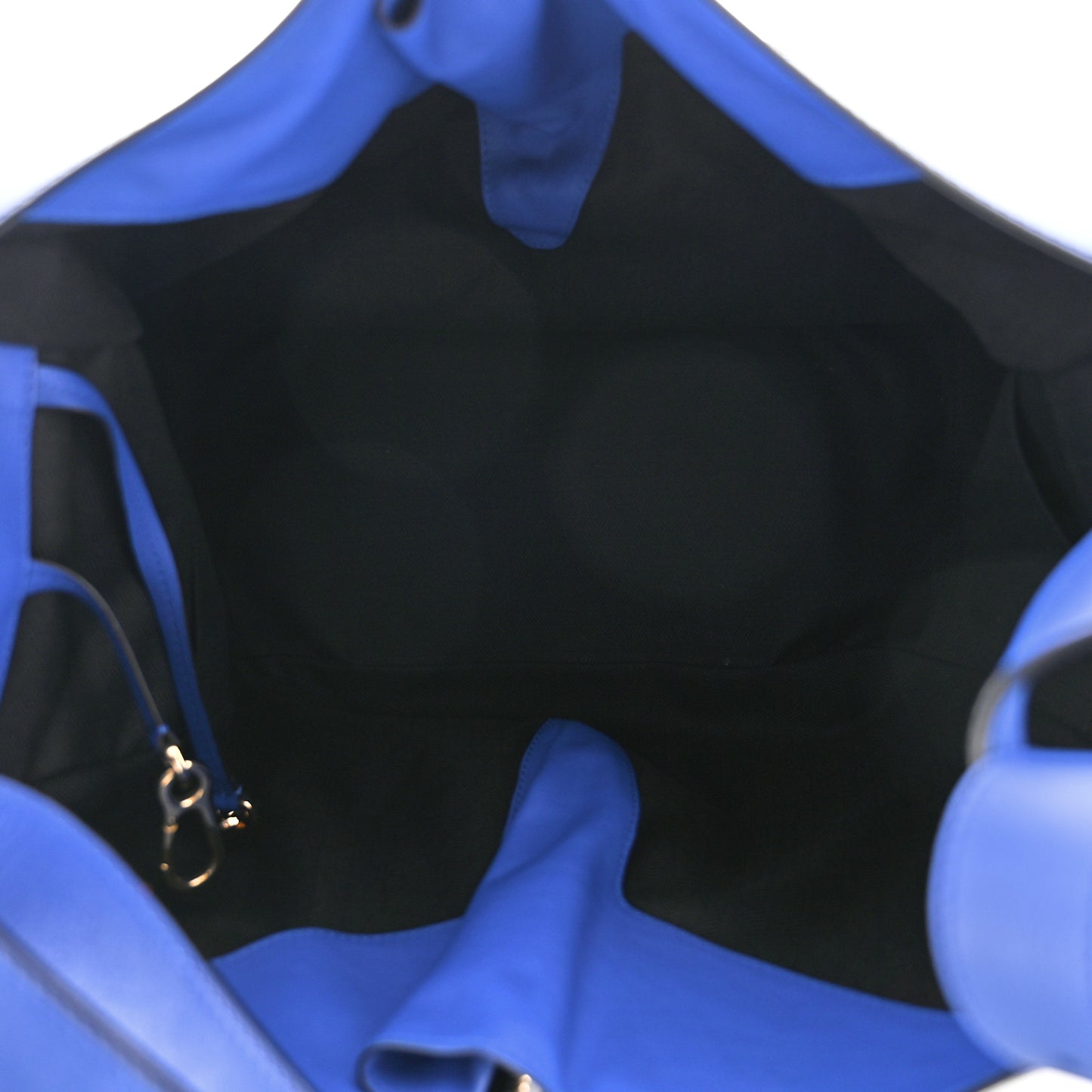 Calfskin Medium Hammock Shoulder Bag Electric Blue Black
