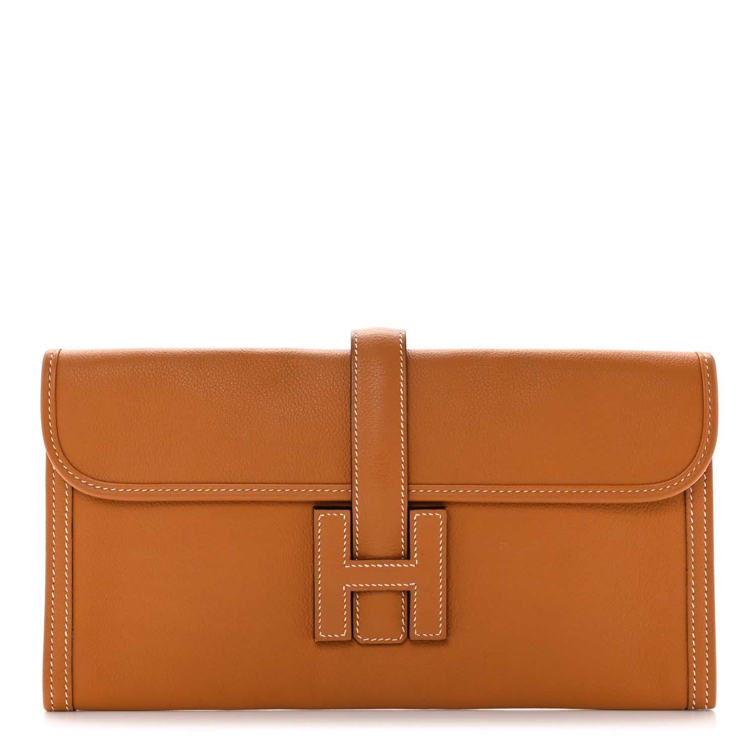 Hermes Evercolor Jige Elan 29 Clutch Toffee 1 of 8