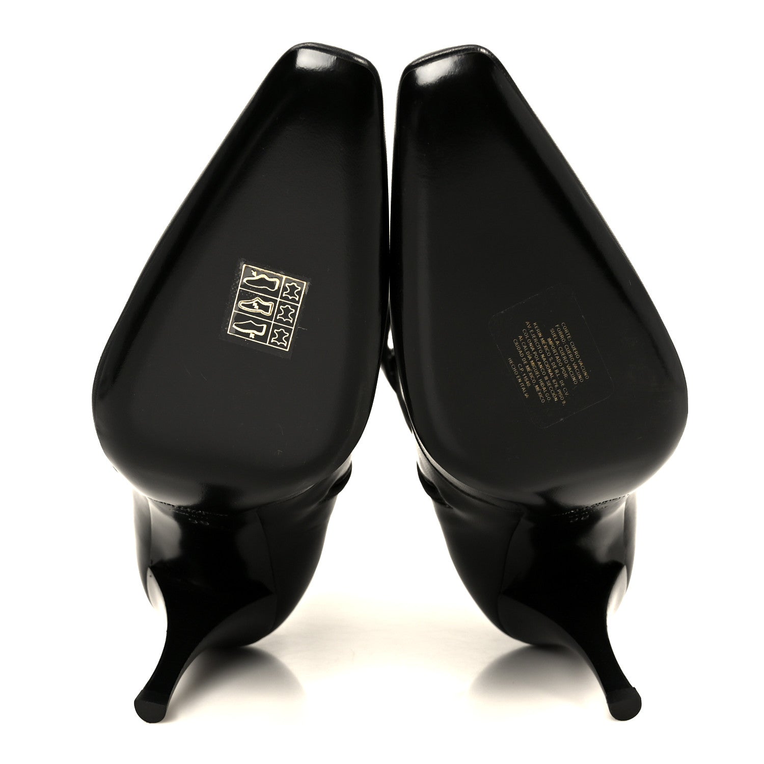 Saint Laurent Goatskin Crystal Buckle Claude 90 Ankle Booties 38 Black 6 of 11