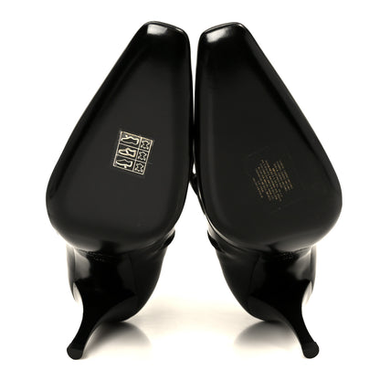 Saint Laurent Goatskin Crystal Buckle Claude 90 Ankle Booties 38 Black 6 of 11