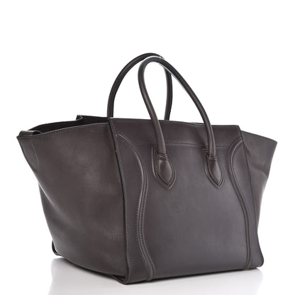 Celine Smooth Calfskin Medium Phantom Luggage Grey 3 of 29