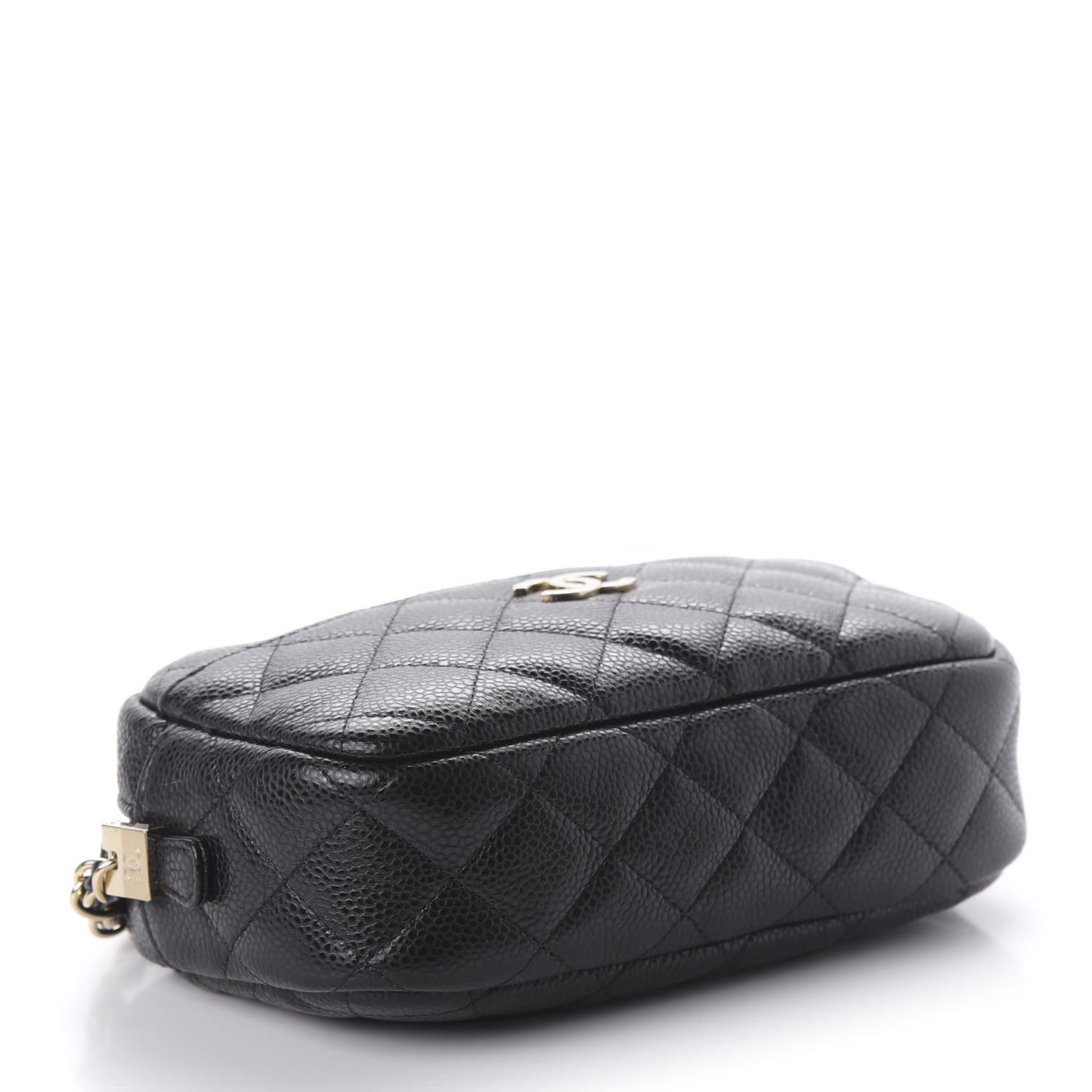 Caviar Quilted Camera Case Black