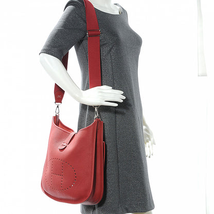 Hermes Clemence Evelyne III GM Rouge Casaque 2 of 7