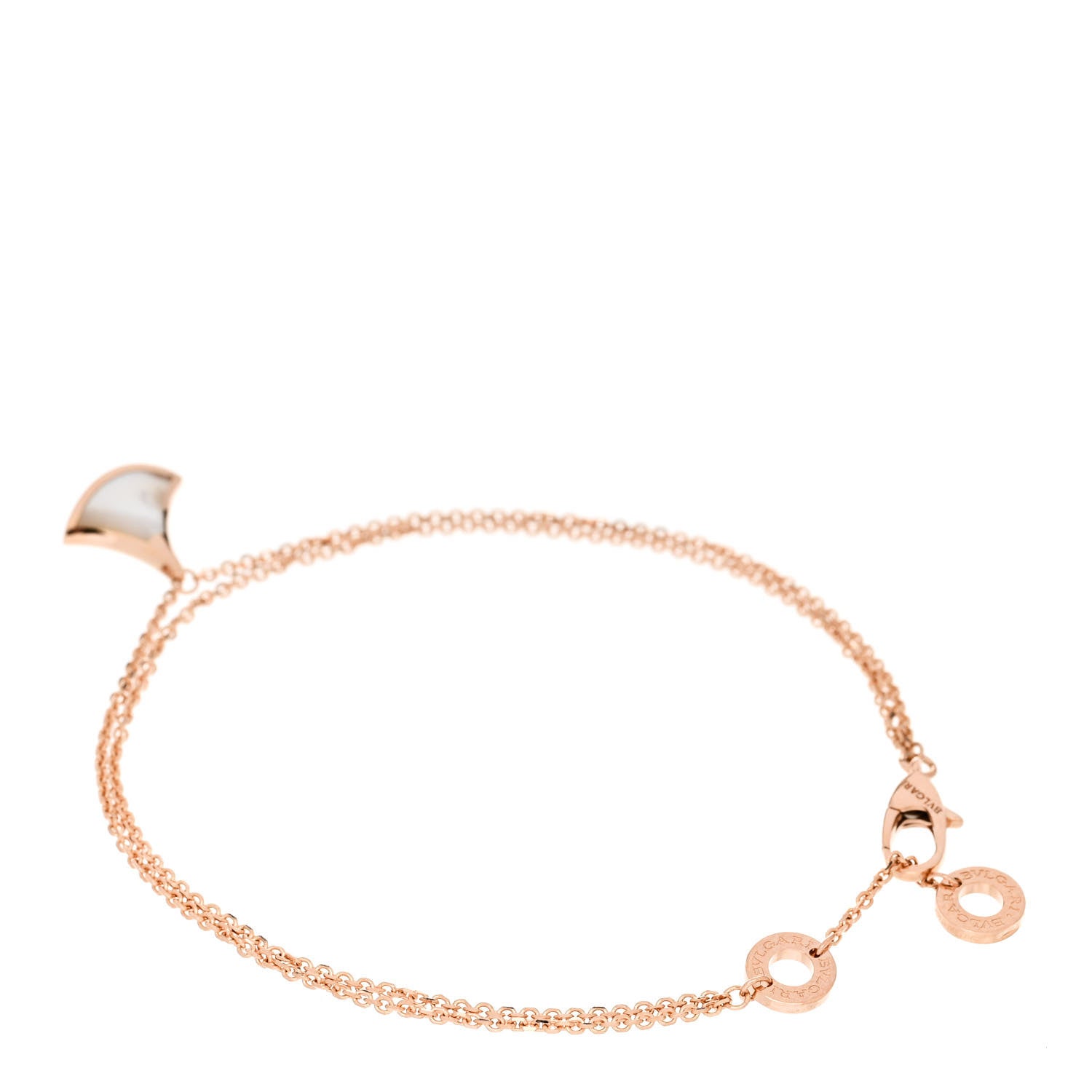 Bulgari 18K Rose Gold Mother of Pearl Divas' Dream Bracelet SM 2 of 7