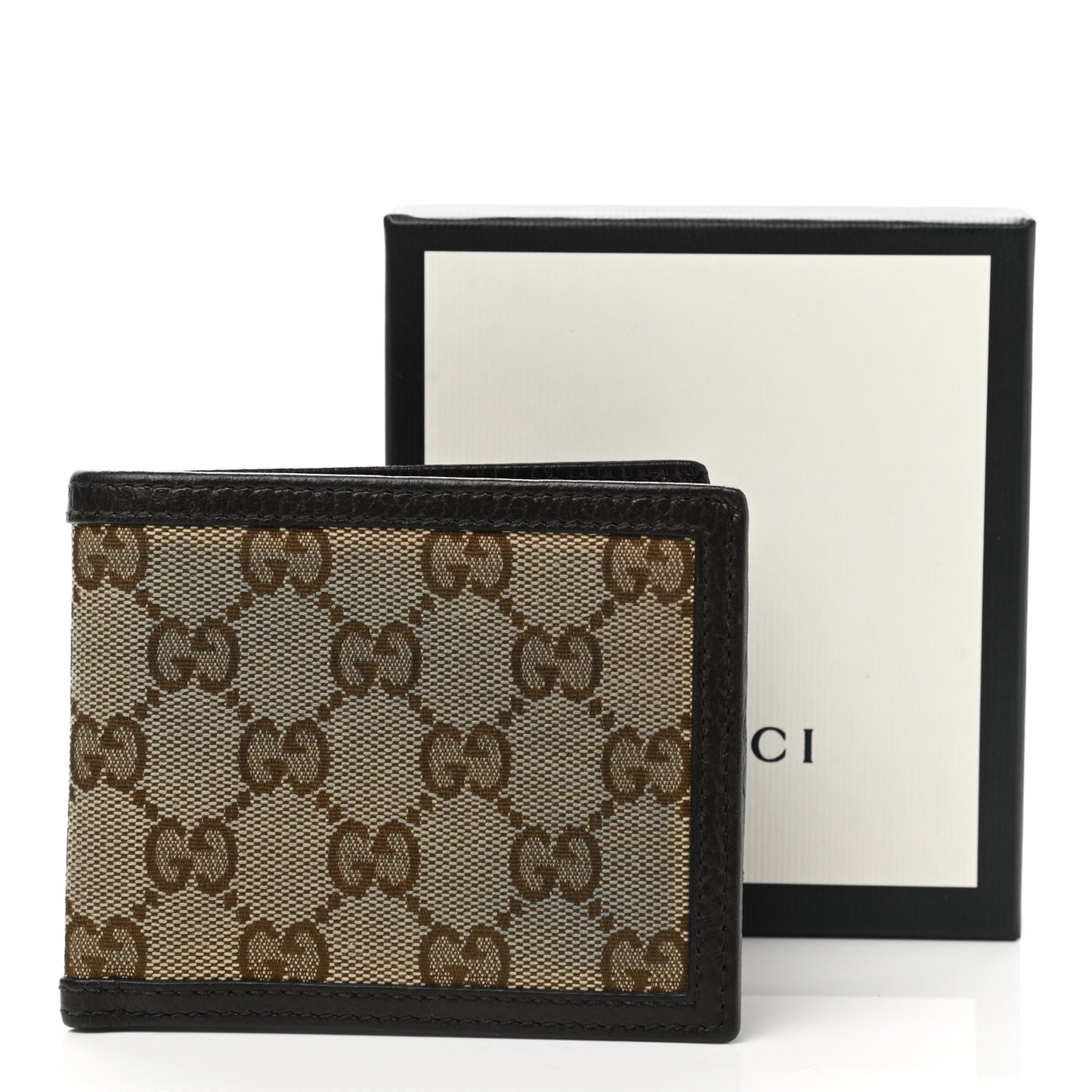 Monogram Bi-Fold Wallet Dark Brown