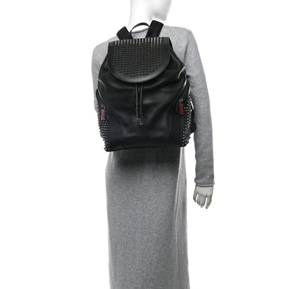 Christian Louboutin Calfskin Spiked Explorafunk Backpack Black 2 of 10