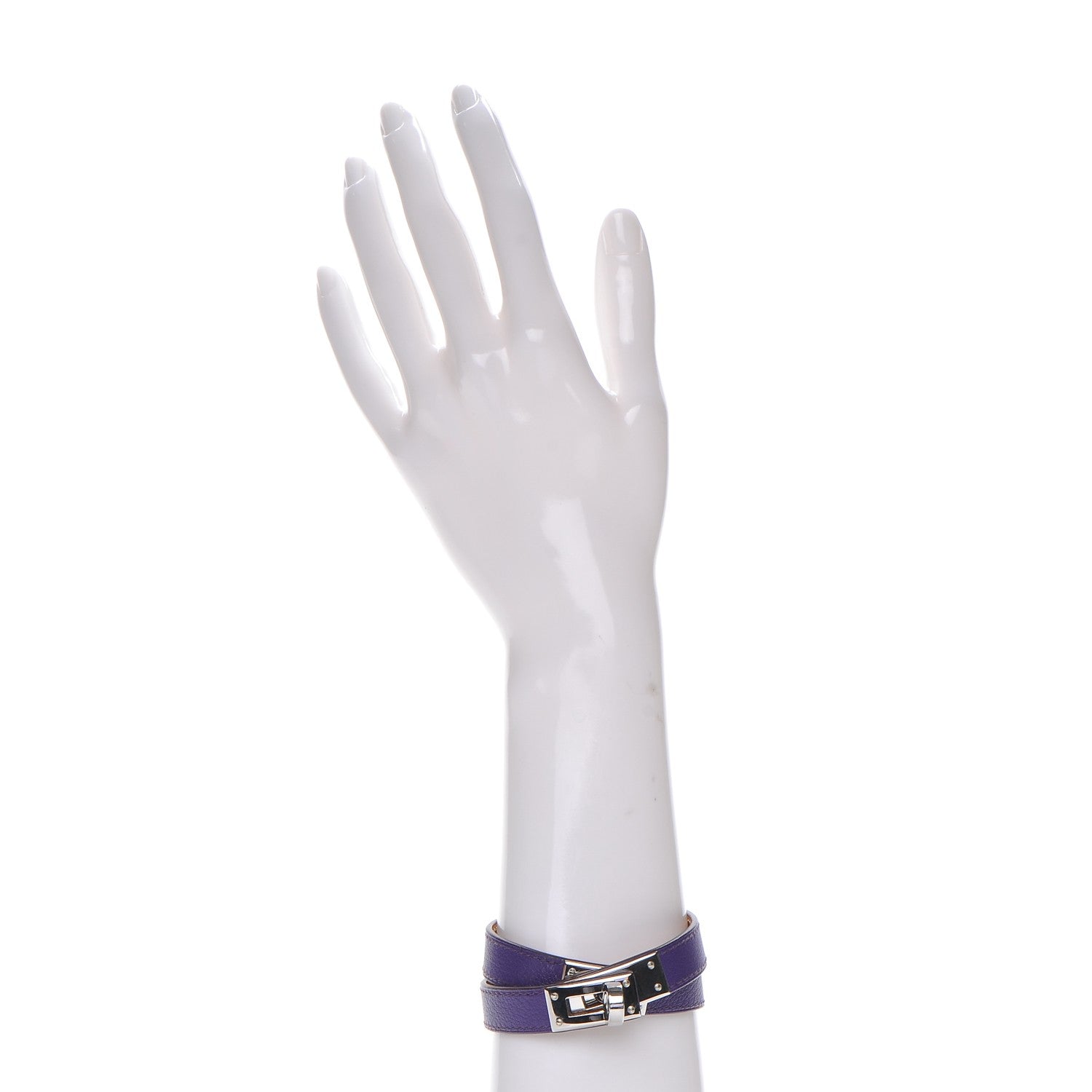 Hermes Swift Kelly Double Tour Bracelet M Iris 2 of 7
