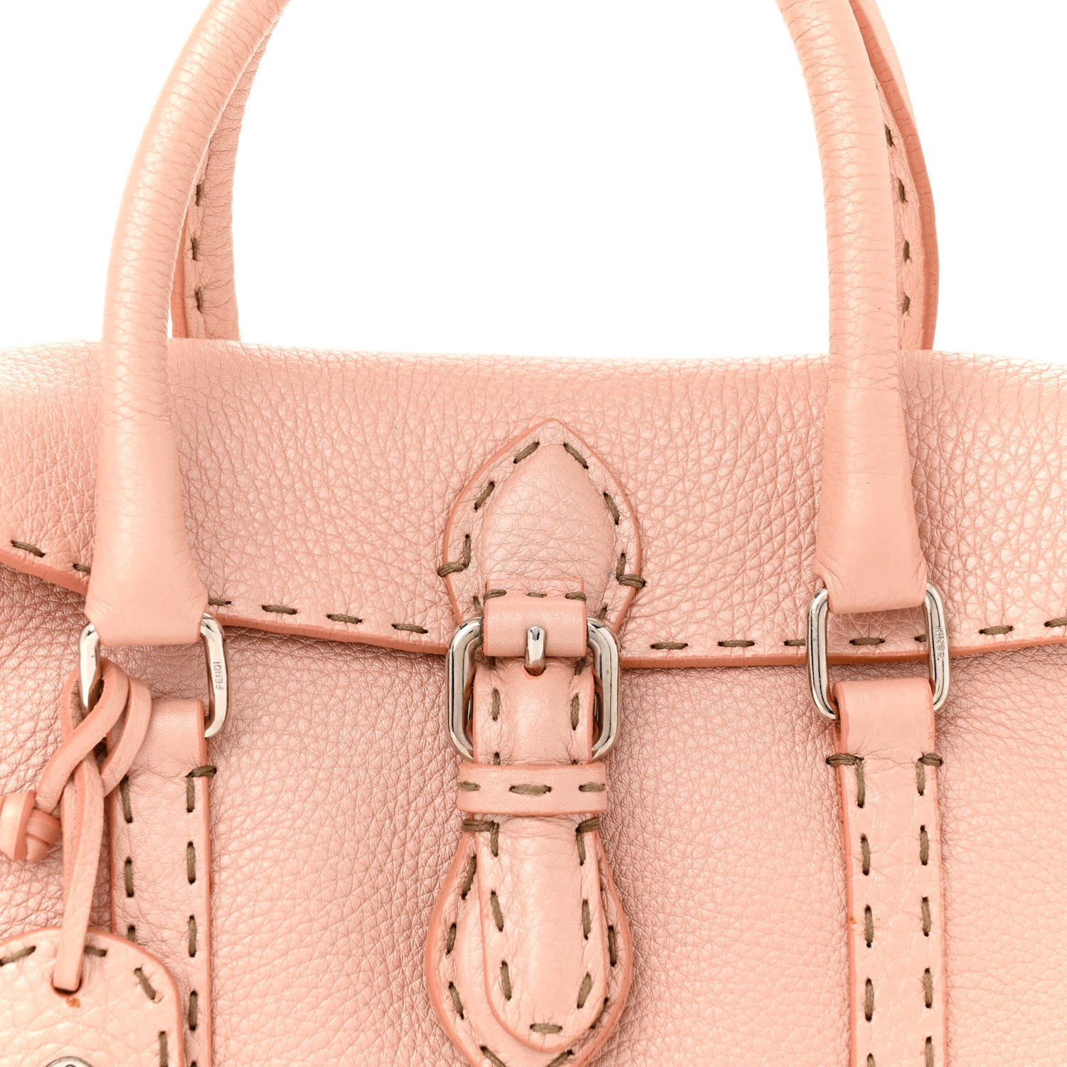 Fendi Cuoio Romano Selleria Mini Linda Satchel Cipria 8 of 16