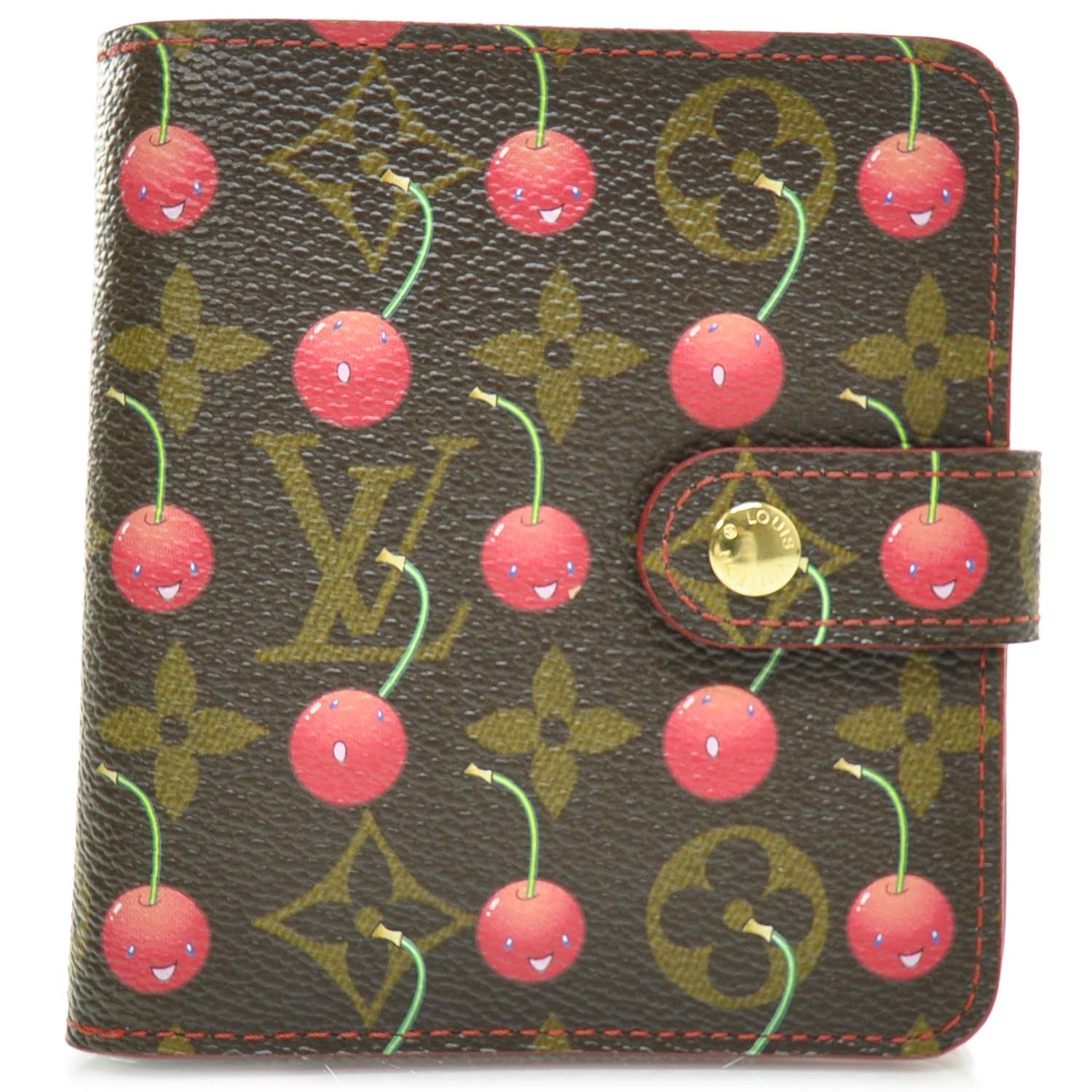Louis Vuitton Monogram Cerises Compact Zippe Wallet 1 of 7