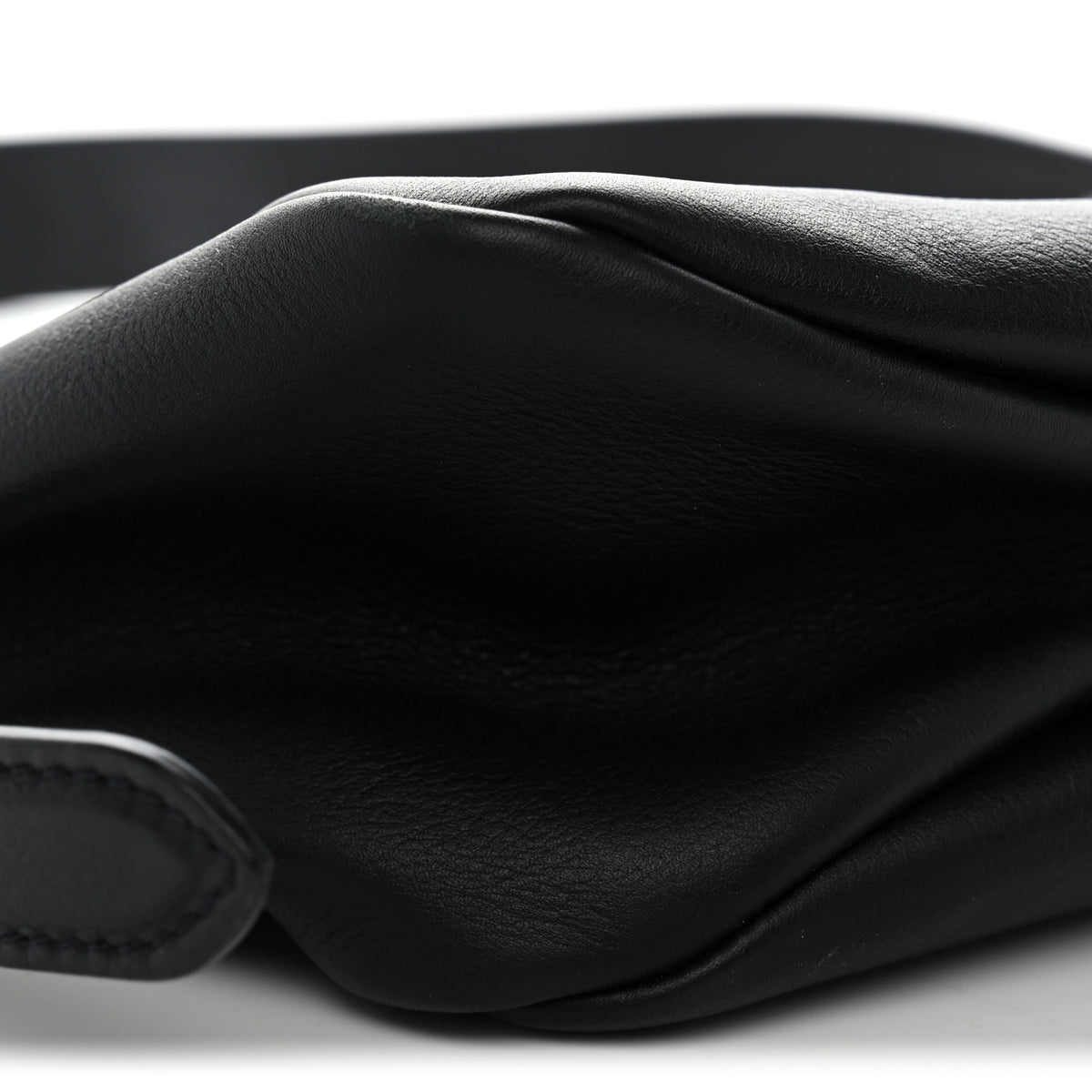 Soft Calfskin Large Aimée Shoulder Bag Black