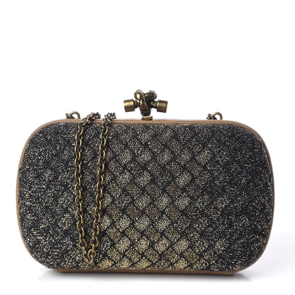 Bottega Veneta Lurex Intrecciato Chain Knot Clutch 1 of 11