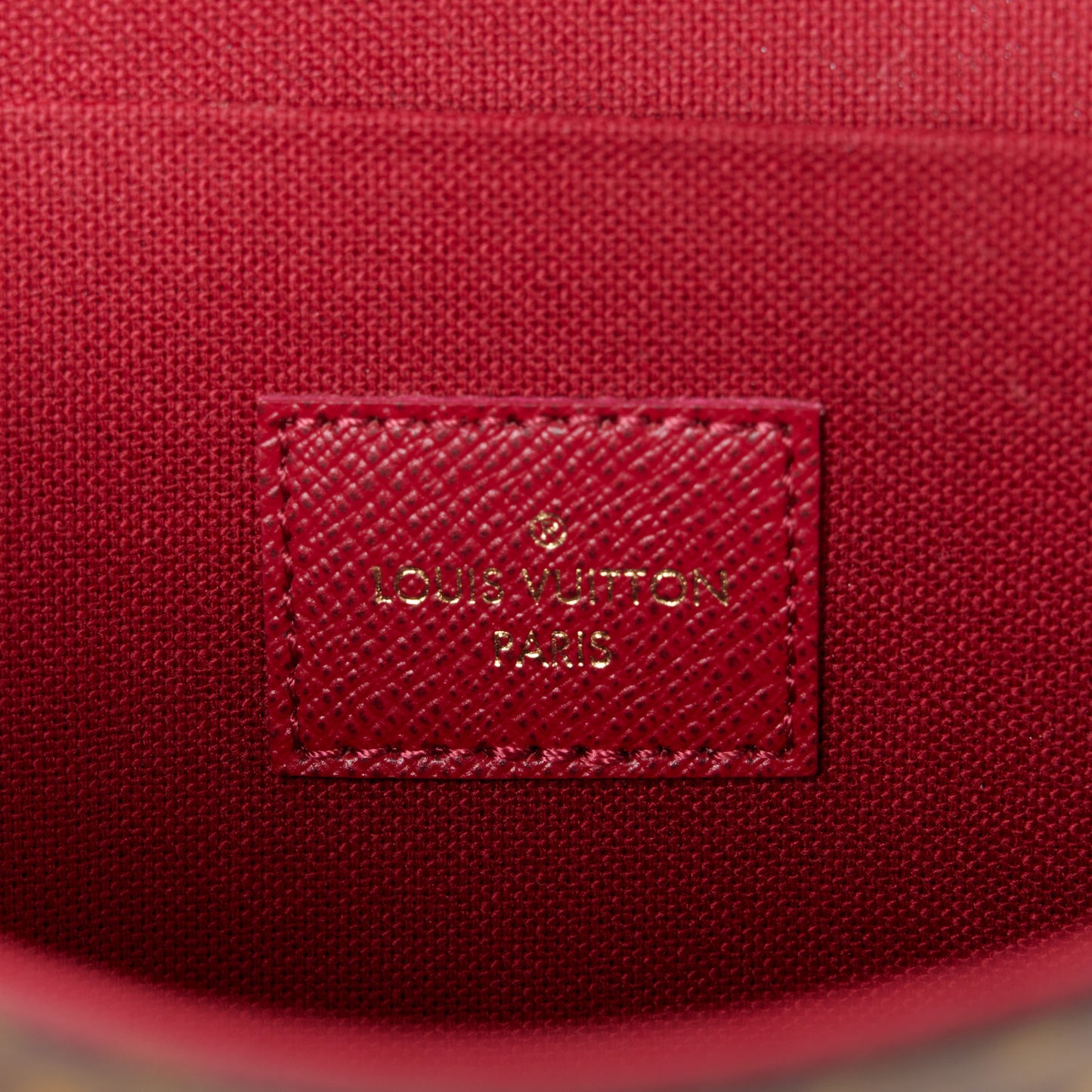 Monogram Pochette Felicie Chain Wallet Fuchsia