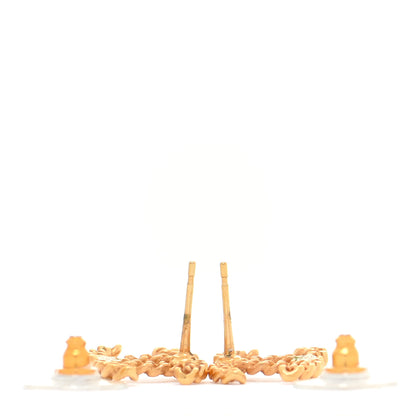 Chanel Chain Pearl CC Earrings Gold 3 of 5