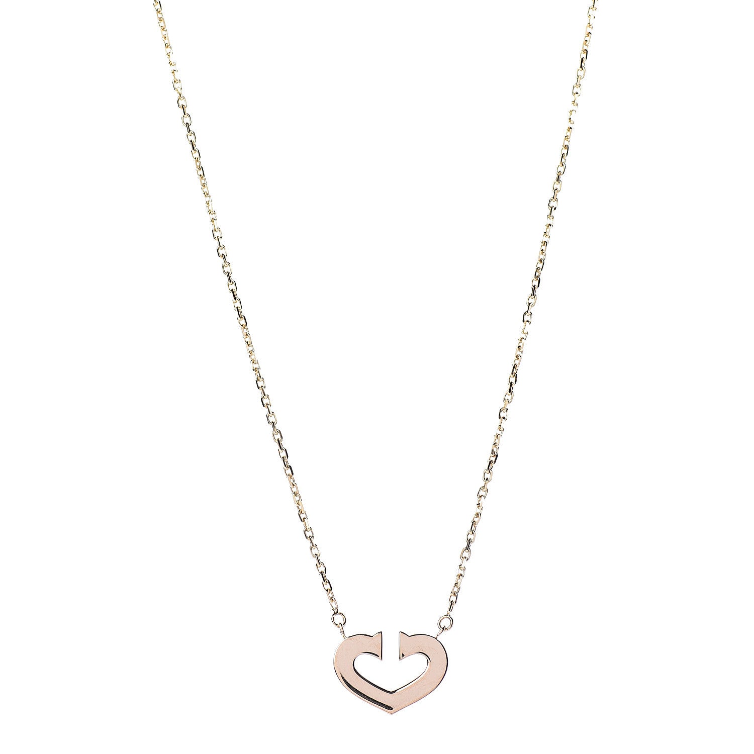 Cartier 18K Yellow Gold Medium Hearts and Symbols Necklace 1 of 7