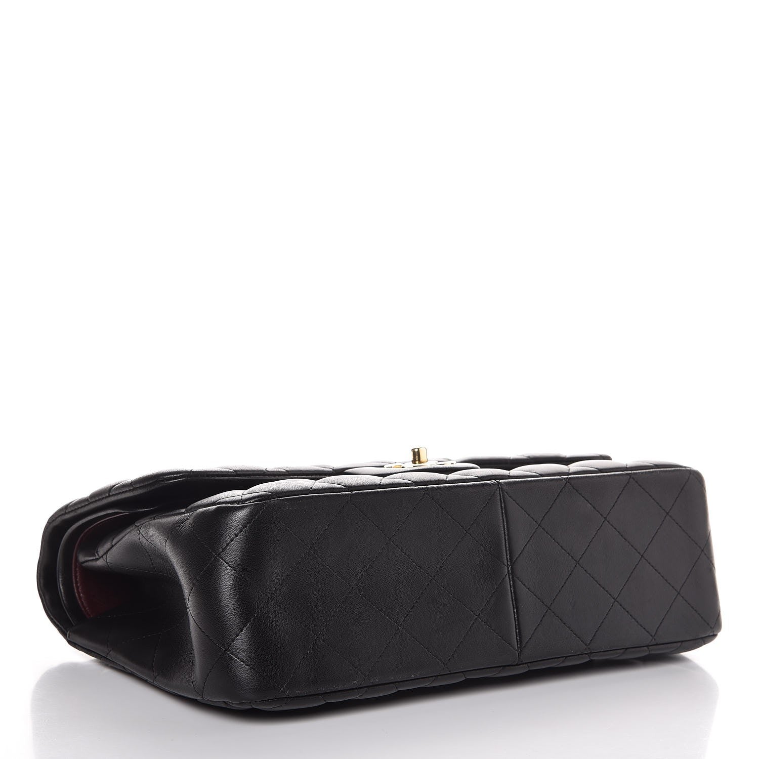Chanel Lambskin Quilted Jumbo Double Flap Black 5 of 8