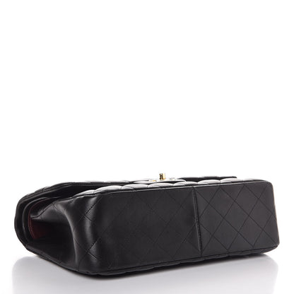Chanel Lambskin Quilted Jumbo Double Flap Black 5 of 8