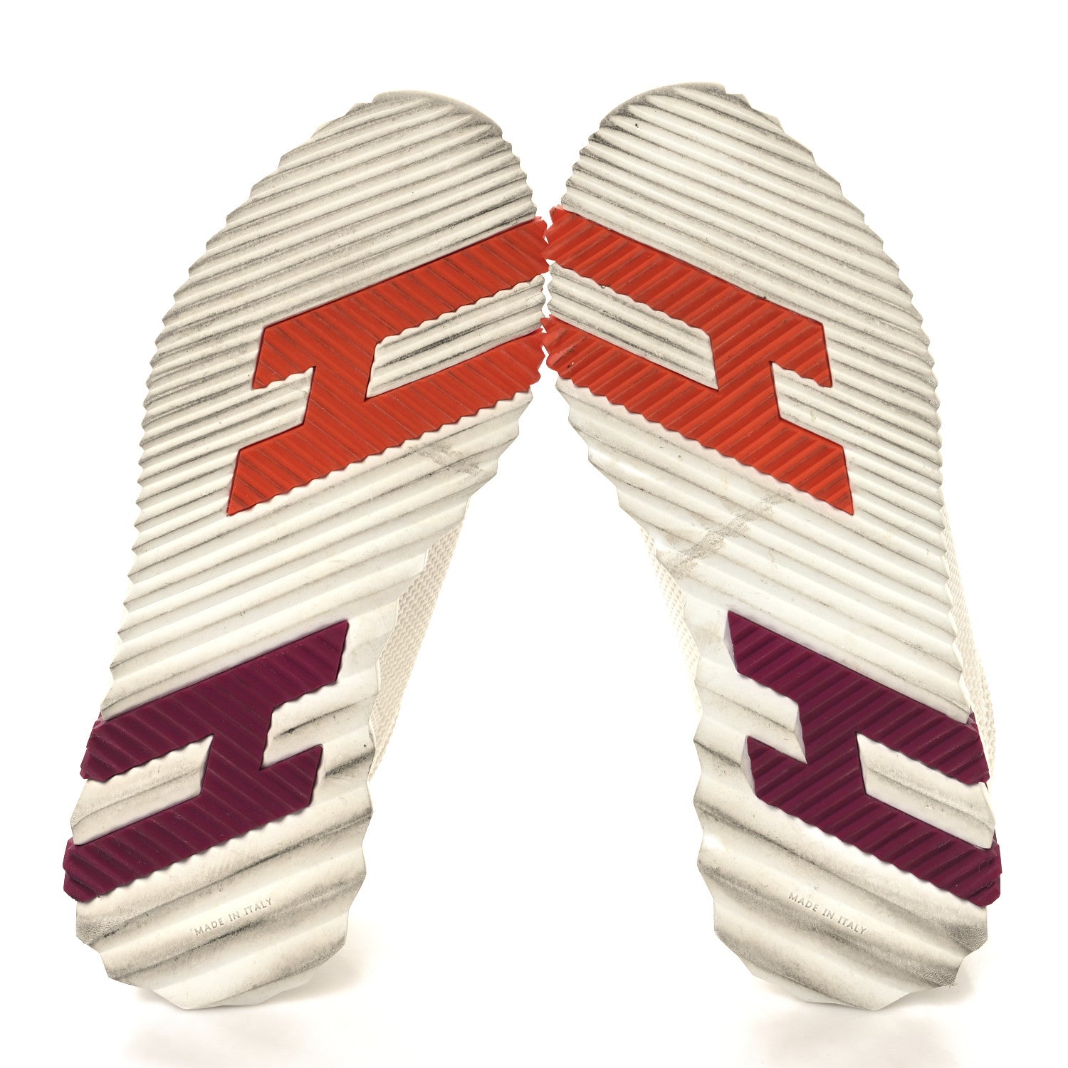 Hermes Air Mesh Suede Goatskin Bouncing Sneakers 36 White Orange Pink 6 of 9
