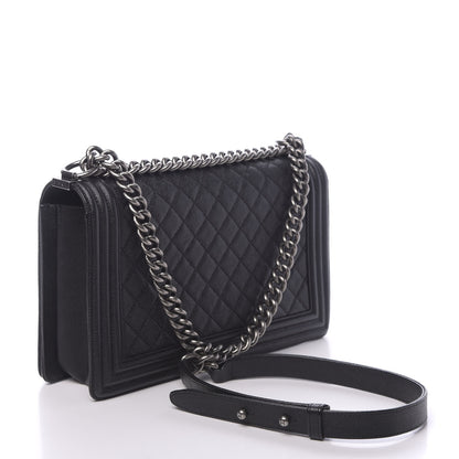 Chanel Caviar Quilted New Medium Boy Flap Black 2 of 10