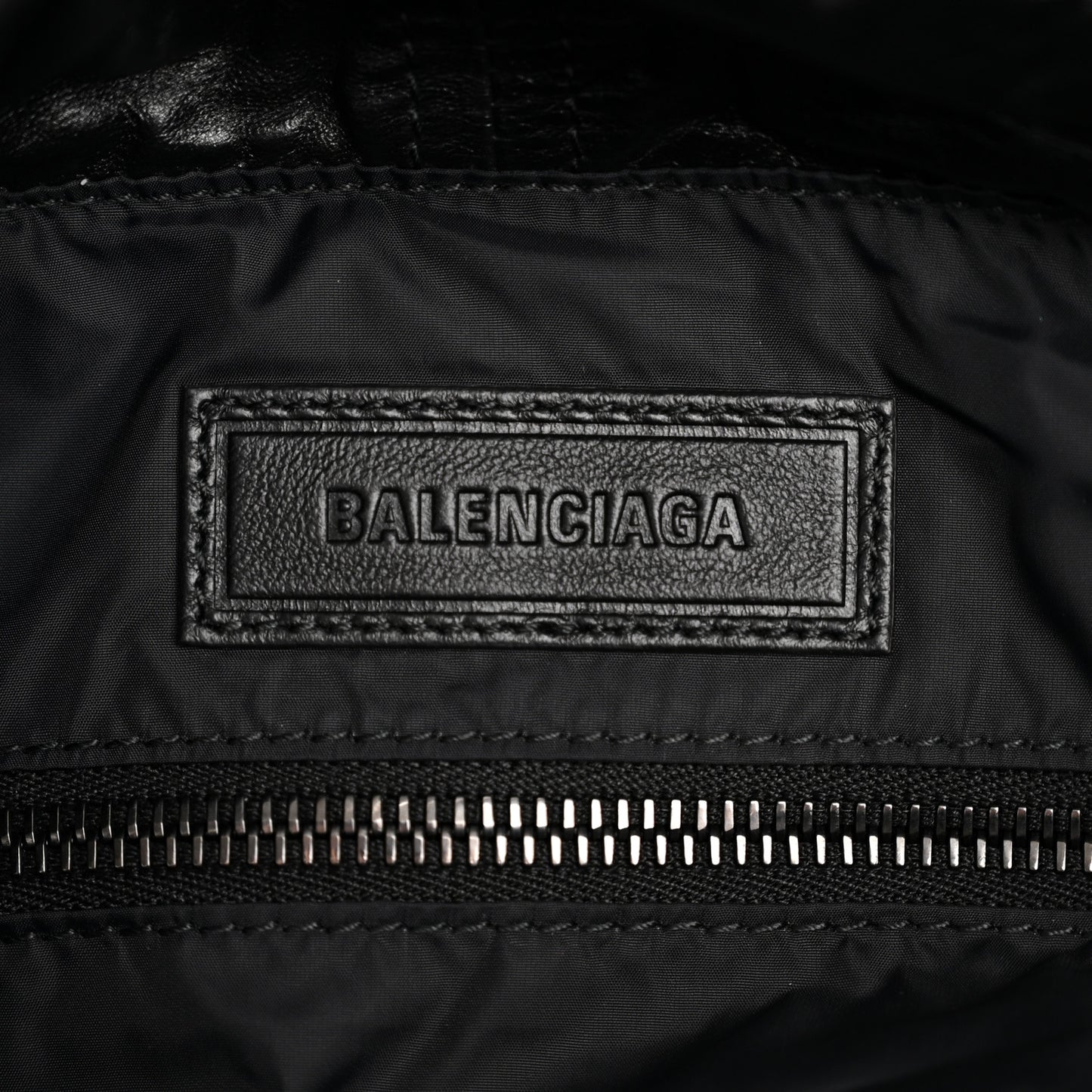 Calfskin Medium Cargo Tote  Black