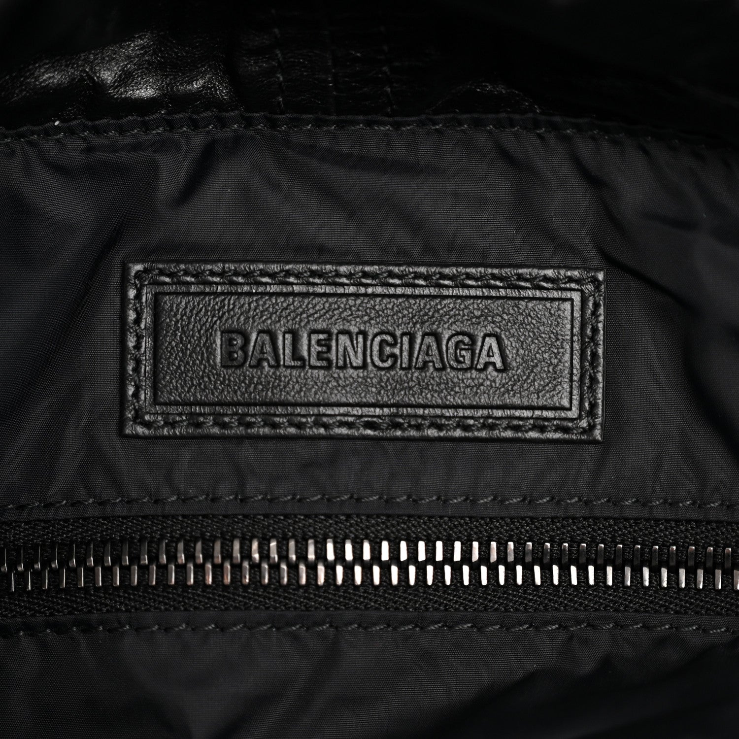 Balenciaga Calfskin Medium Cargo Tote  Black 6 of 10