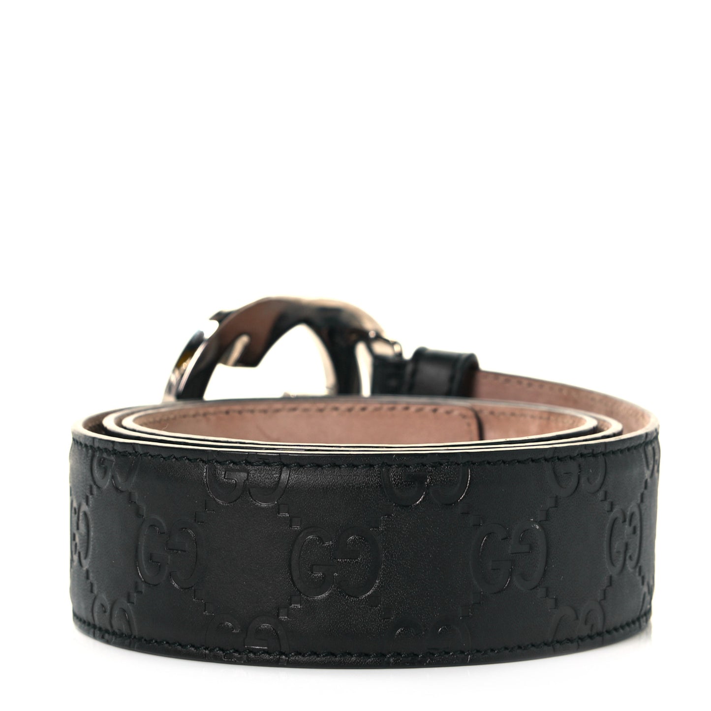 Guccissima Signature Interlocking G 40mm Belt 90 36 Black