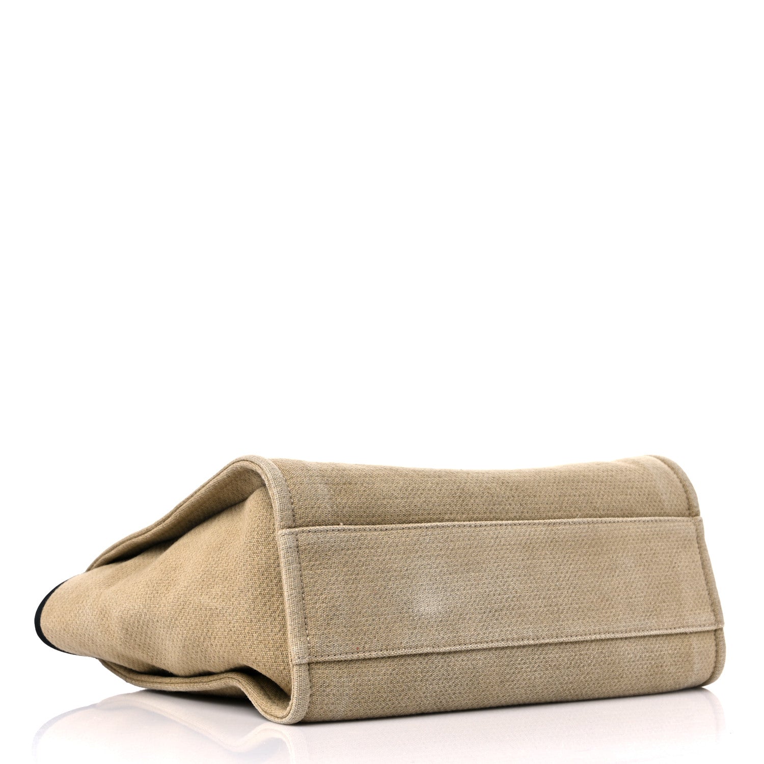 Chanel Canvas Small Deauville Tote Beige Black 5 of 13