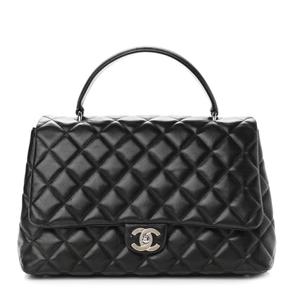 Chanel Lambskin Quilted Kelly Jumbo Flap Bag Black 1 of 16