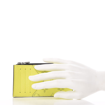 Louis Vuitton Monogram Taiga Coin Card Holder Yellow 2 of 8