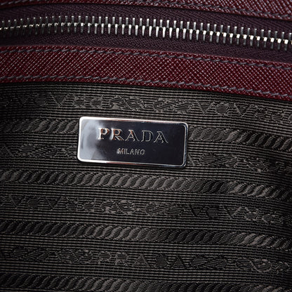 Prada Saffiano Messenger Satchel Granato 6 of 13