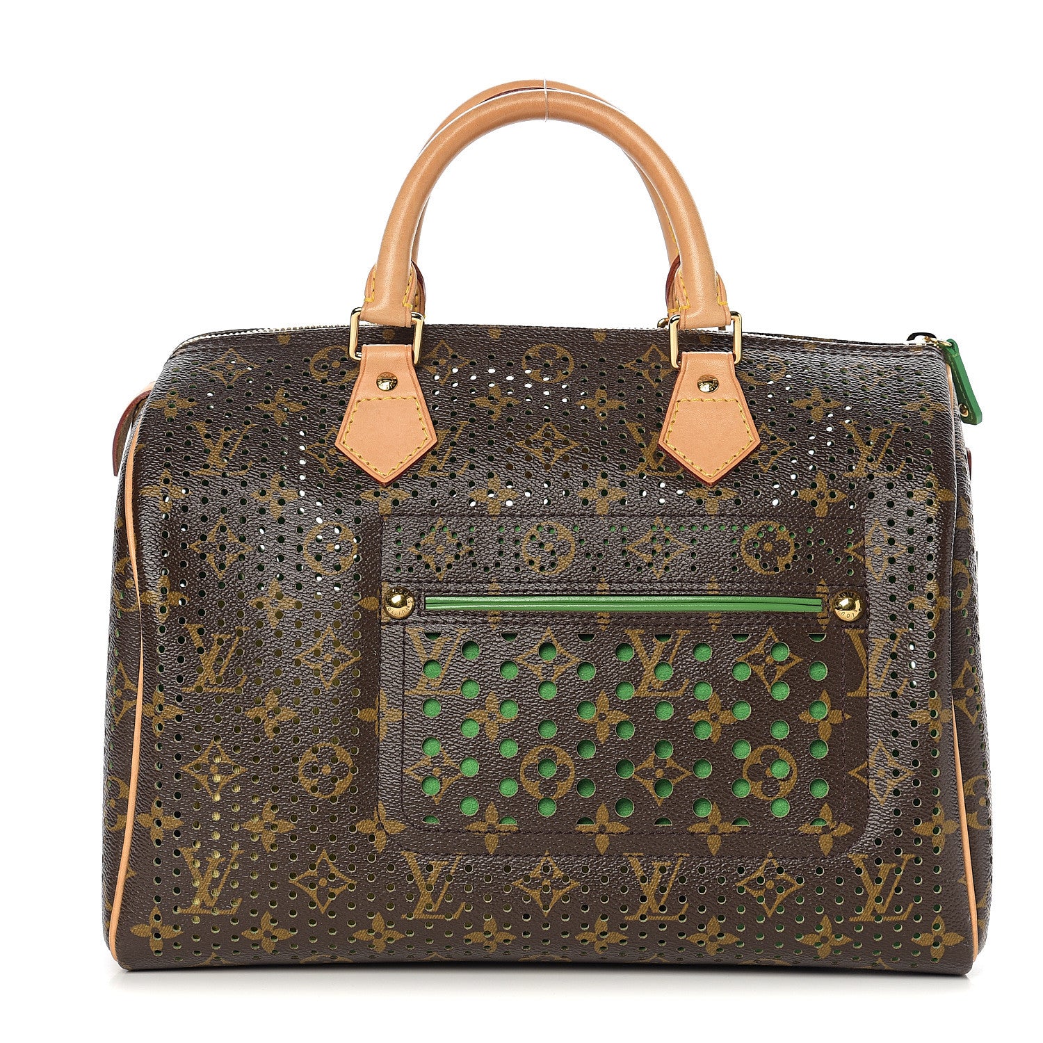 Louis Vuitton Monogram Perforated Speedy 30 Green 1 of 9