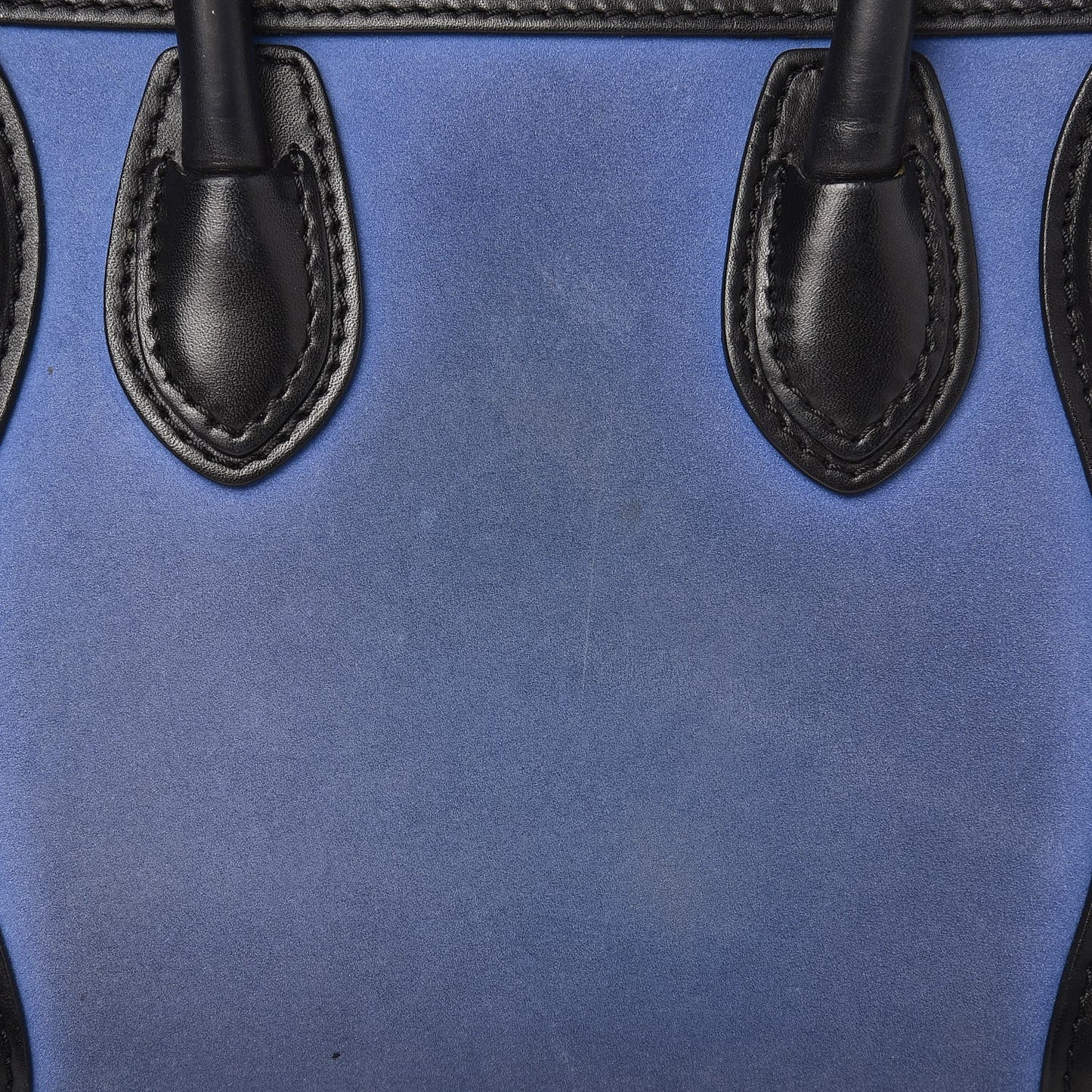 Nubuck Smooth Calfskin Nano Tri-Color Luggage Royal Blue