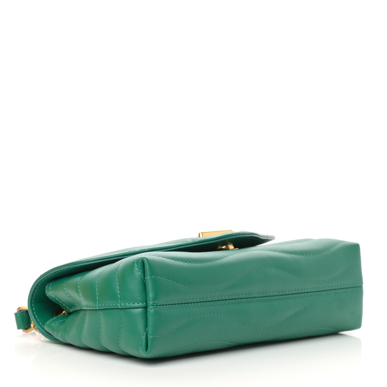 Louis Vuitton Calfskin LV New Wave Chain Bag Emerald 4 of 11
