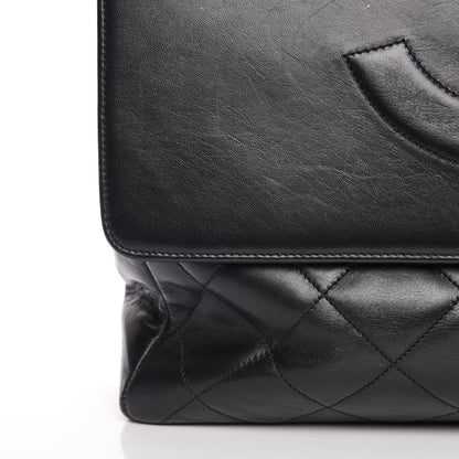 Chanel Lambskin Quilted XL Jumbo Single Flap Black 18 of 21