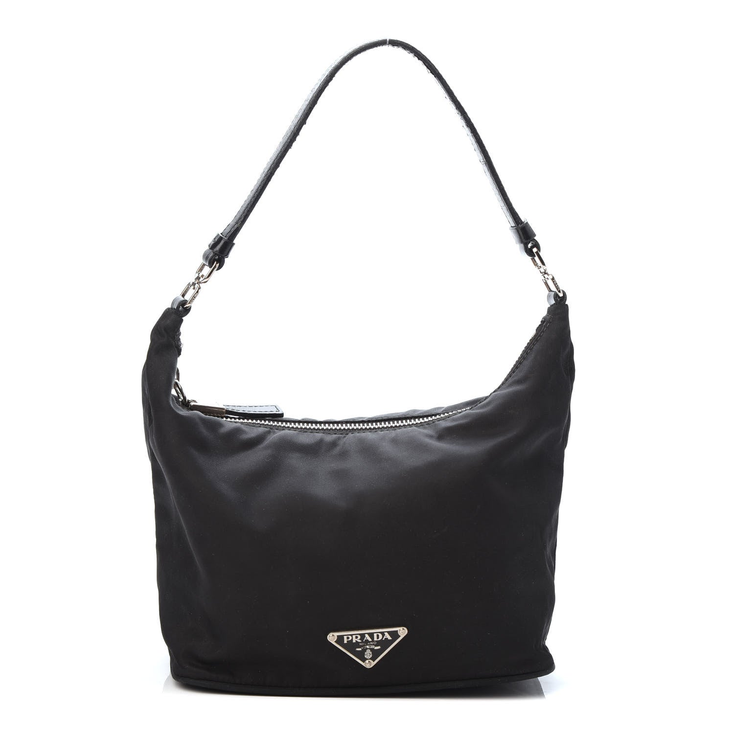 Prada Tessuto Nylon Pochette Bag Black 1 of 9