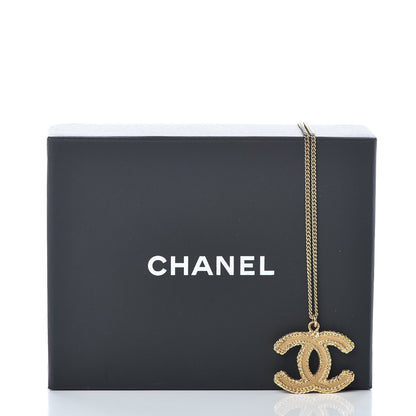 Chanel CC Necklace Matte Gold 6 of 6